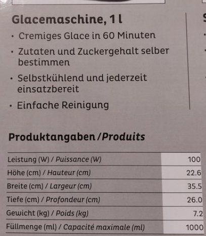 Elettrodomestici da cucina: Glaceemaschine – Usato da Volketswil venduto da walterbey 2