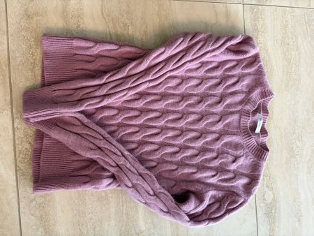 Max Mara Zopfstrick Pullover Mauve Kaschmir
