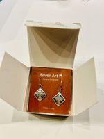 Silber Ohrhänger Peru 925 Sterling Silber Art neuwertig