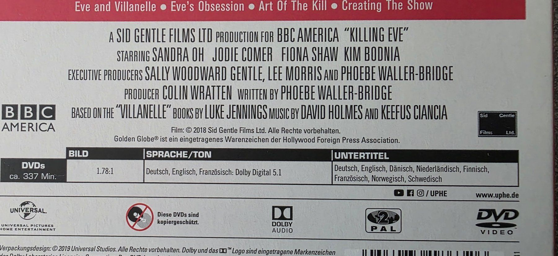 Tutti i DVDs: DVD / Killing Eve  - Staffel 1 – Usato da Oetwil am See venduto da fineli2 1