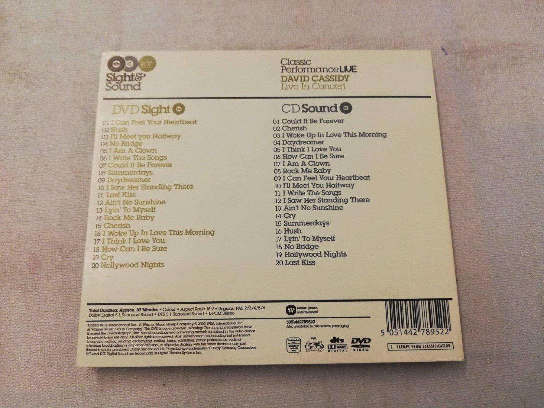 CDs: DAVID CASSIDY - CLASSIC PERFORMANCE LIVE – D'occasion à Bern par Vinylsound.ch 1