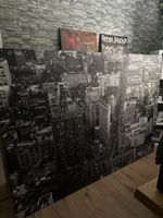 Grosses Bild Stadtmotiv Schwarzweiss Guter Zustand