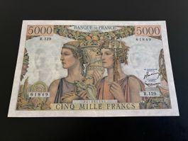 5000 Francs TERRE ET MER FRANCE 1953 