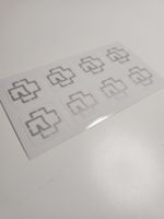 Rammstein Sticker Bogen Logo
