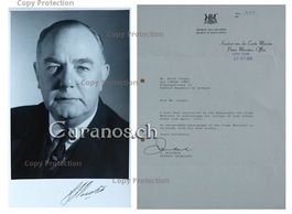Balthazar Johannes Vorster (1915-1983) Politik - Autogramm