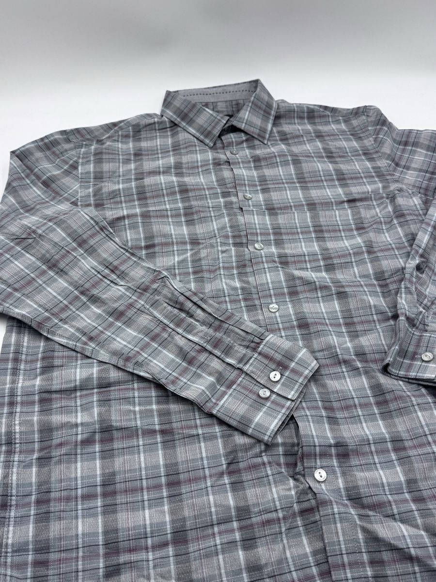 Calvin Klein Camicie: Calvin Klein Hemd kariert grau – Usato da Arnegg venduto da Pahe02 1