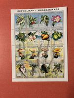 Briefmarkenblock Madagaskar Flora Pflanzen ungestempelt