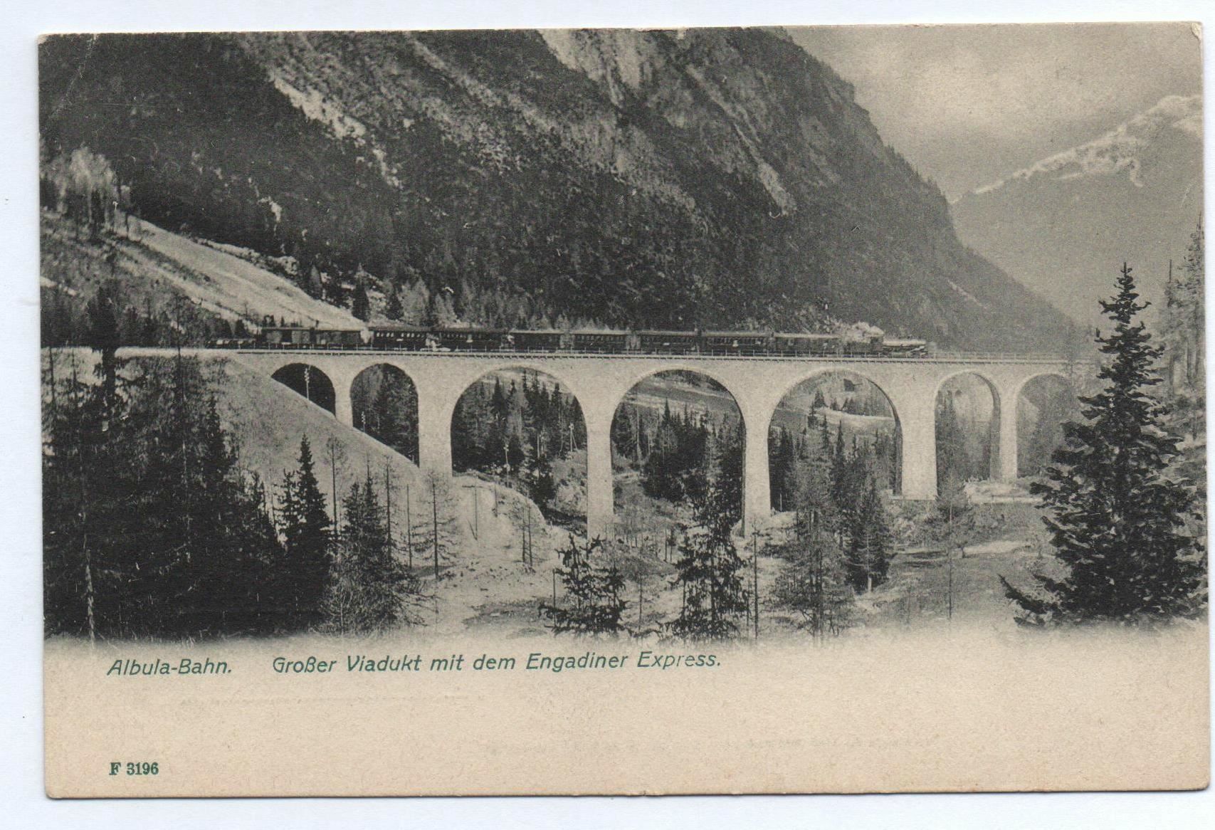 Cartoline postali: ALBULA-BAHN Grosser Viadukt – Nuovo (secondo la descrizione) da Jona venduto da philajona