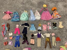 Barbie Puppen Kleidung Zubehör Set diverse Teile gebraucht