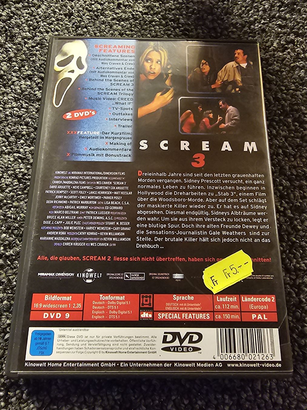 Alle DVDs: DVD Scream 3 (22026) – Gebraucht aus Ruswil von jan_bxl5 1