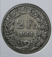 2 Franken 1908 Silber