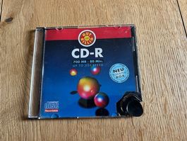 CDR-Push-Pull-Box leere seltene CD-Hülle, Click-Knopf