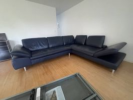 Markensofa W. Schillig Lederimitat, Viersitzer