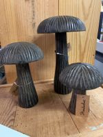 3-er Set grosse Pilze / mushroom Holz