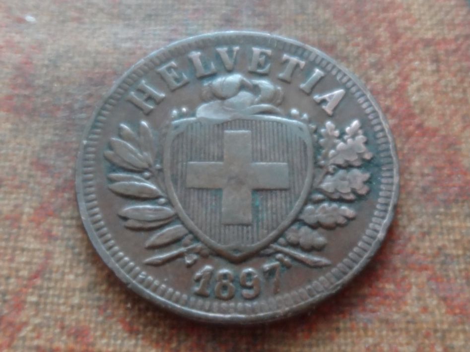Alle Münzen: 2 Rp. 1897 – Gebraucht aus Romanel-sur-Lausanne von Swift13