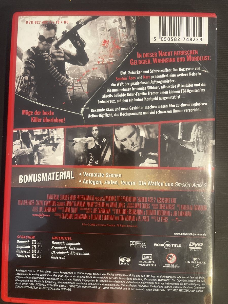 Alle DVDs: Smokin‘ Aces 2, vonKillern, Söldnern und Spinnern – Gebraucht aus Winterthur von machmaschine 1
