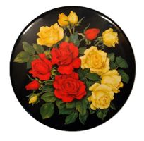 ira Blechdose ±1960 / Schwarz mit Rosen ab Fr. 8.-