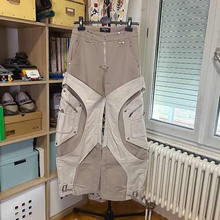Personsoul - Pantalons à structure irrégulière, Unisex, S