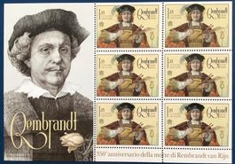 2019 Vatikan 350 Todestag von Rembrandt Kleinbogen **