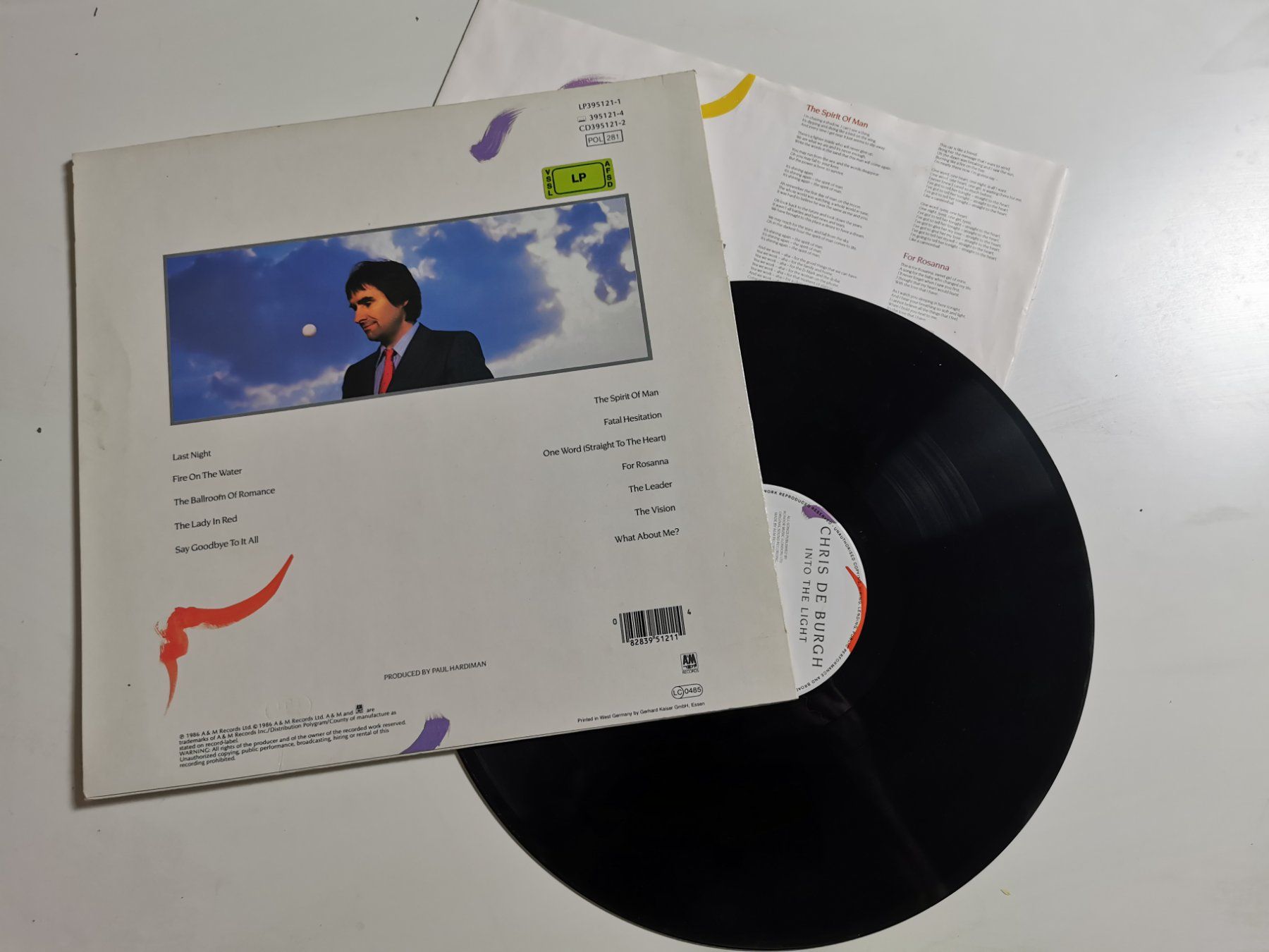 Dischi in vinile: CHRIS DE BURGH -  INTO THE LIGHT – Usato da Grafenried venduto da House-of-Oldies 1
