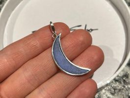 Grosser Thomas Sabo Charm-Anhänger Mond 🌓 Lapislazuli 🩵