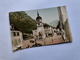 ALTDORF - DORFPLATZ mit TELL DENKM AL - 1910