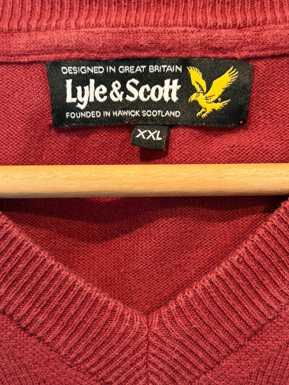 Maglioni & Felpe: Lyle & Scott Pullover rot Grösse XXL gebraucht – Usato da Basel venduto da BeniG1982 1