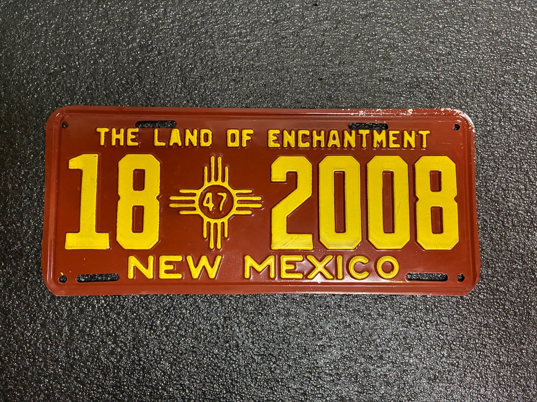 NEW MEXICO 1947 US License Plate Genuine ROSWELL UFO YEAR = (Gebraucht ...