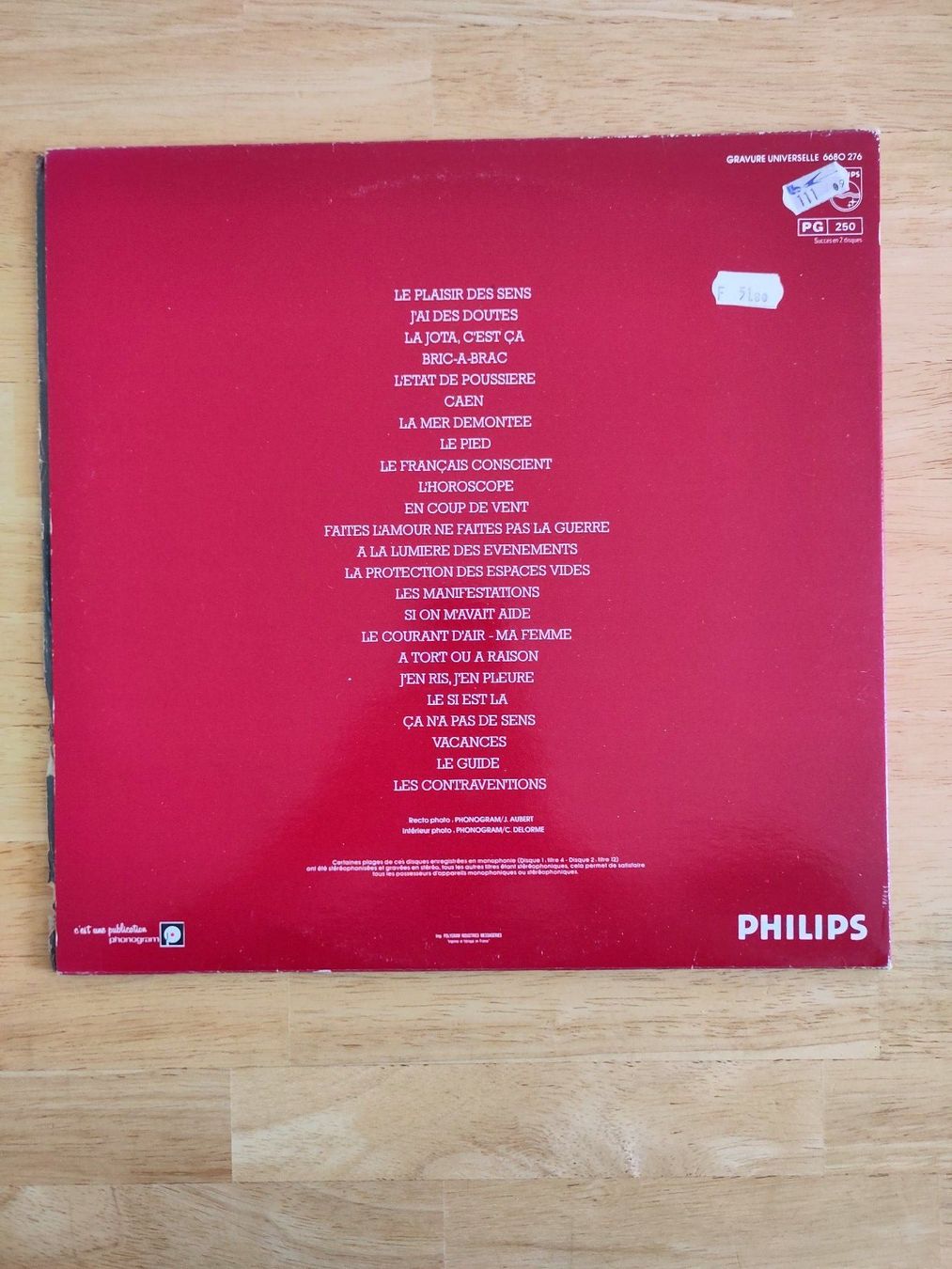 Dischi in vinile: Raymond Devos | "Le Plaisir Des Sens" | 2LP – Usato da Lausanne venduto da Otvald 1