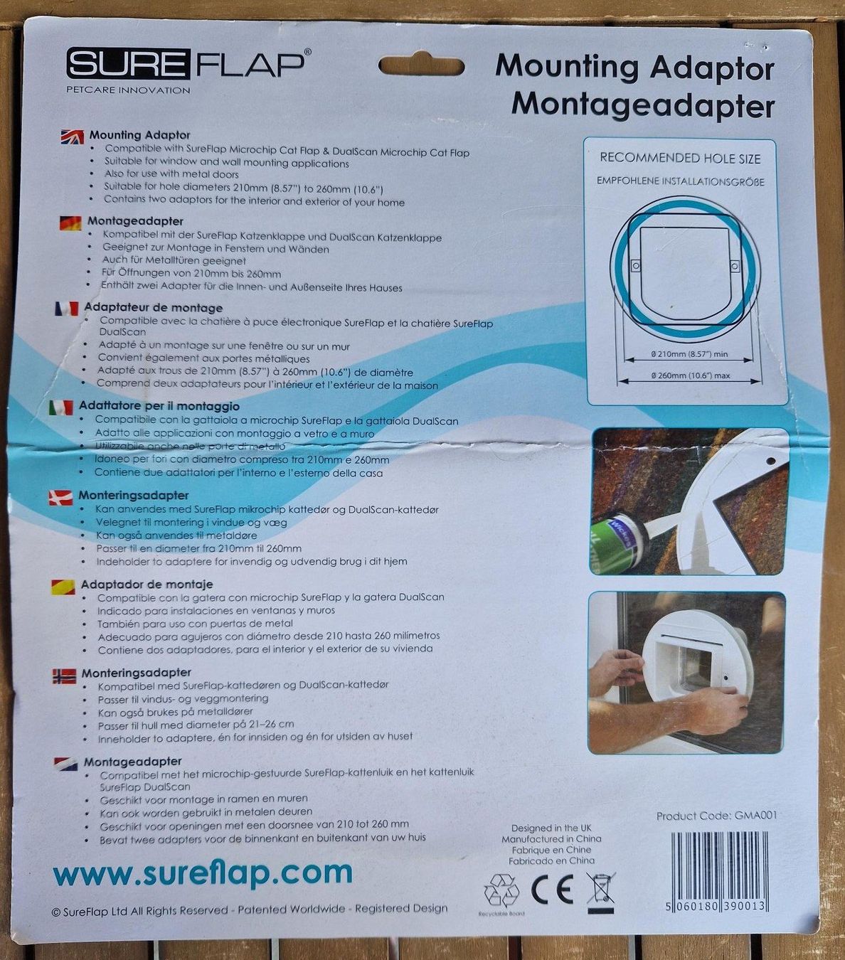 Gattaiole: Adaptateur montage chatière SureFlap. – Nuovo (secondo la descrizione) da Gryon venduto da dra_qxh2 2