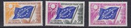 Frankreich Mi 7-9** Conseil de l'Europe, KW 4.50