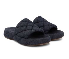 Orig. BOTTEGA VENETA Padded Matelasse Denim Mules Gr. 37(36)