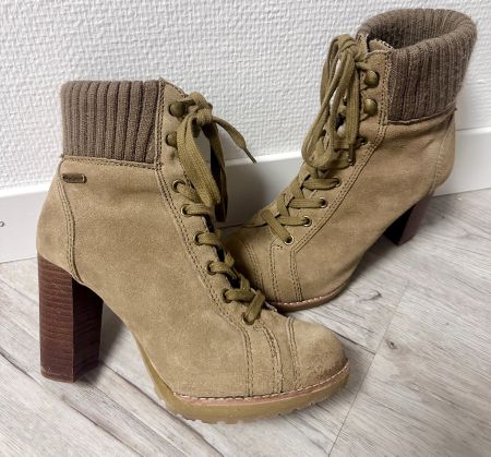 NEU Gr 38 PEPE JEANS Leder Stiefeletten