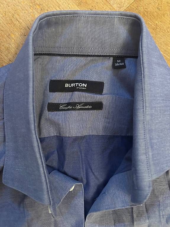 Camicie: Herrenhemd blau Burton Gr M 39/40 – Usato da Thun venduto da Lupinmela 1