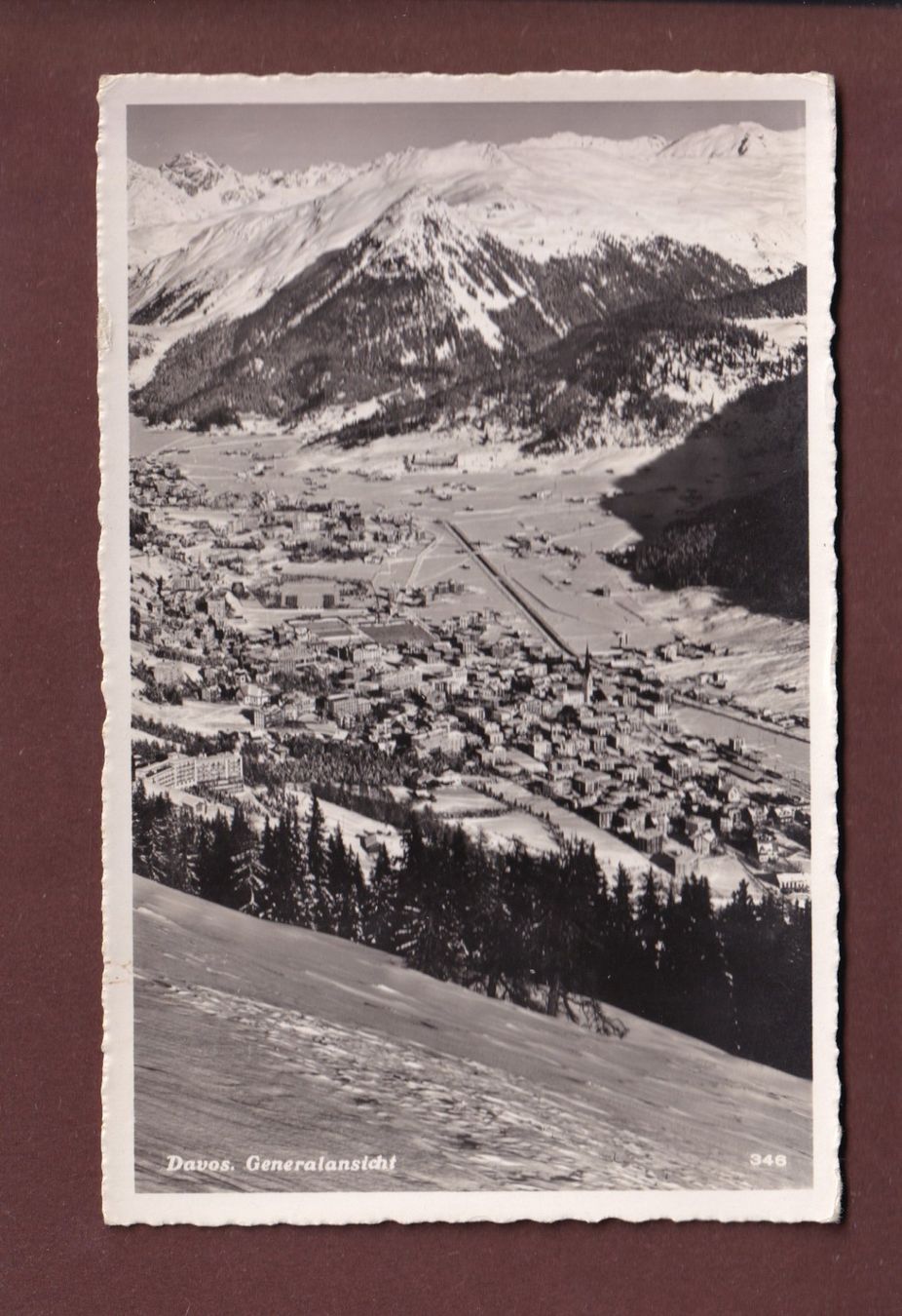 Ansichtskarten: DAVOS - 1947 – Gebraucht aus Pully von nicecards