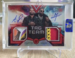 WWE Universe Angelo Dawkins/Montez Ford Relic Auto /10