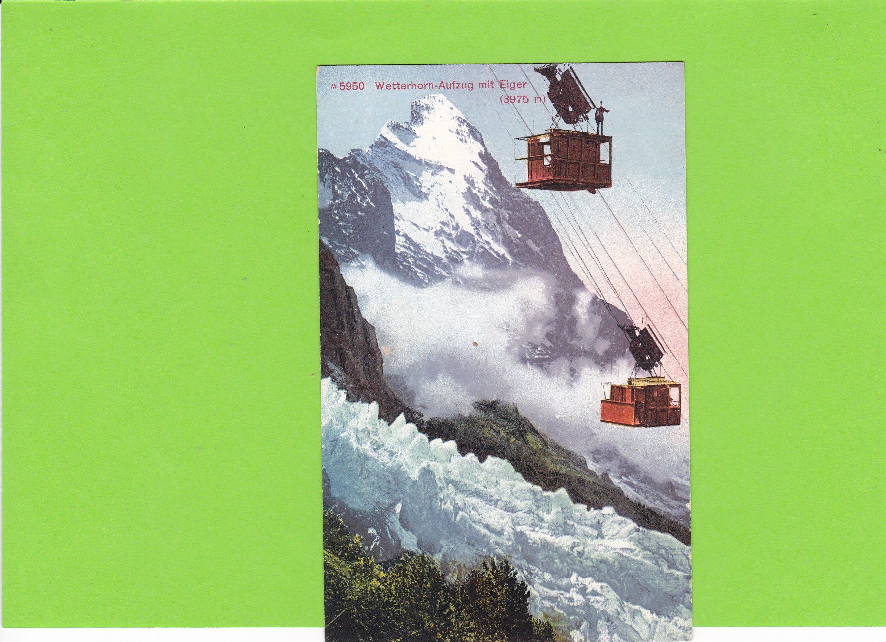 Cartoline postali: Wetterhornaufzug – Usato da St. Peterzell venduto da neckertal