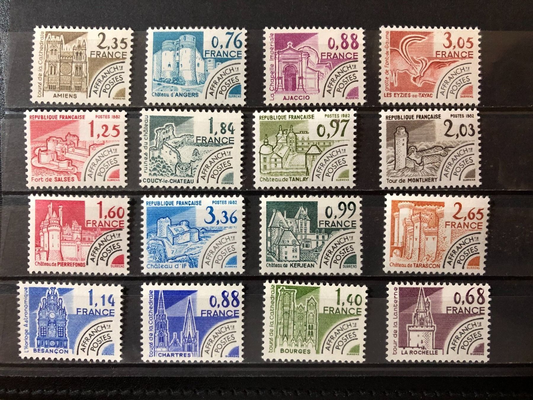 Tutti i francobolli: () Préoblitérés Neufs** Monuments 1979-1982 – Nuovo e nell'imballaggio originale da Lausanne venduto da ffhoud