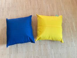 2 wasserfeste bunte Outdoorkissen v. Gardenista, neu/super P