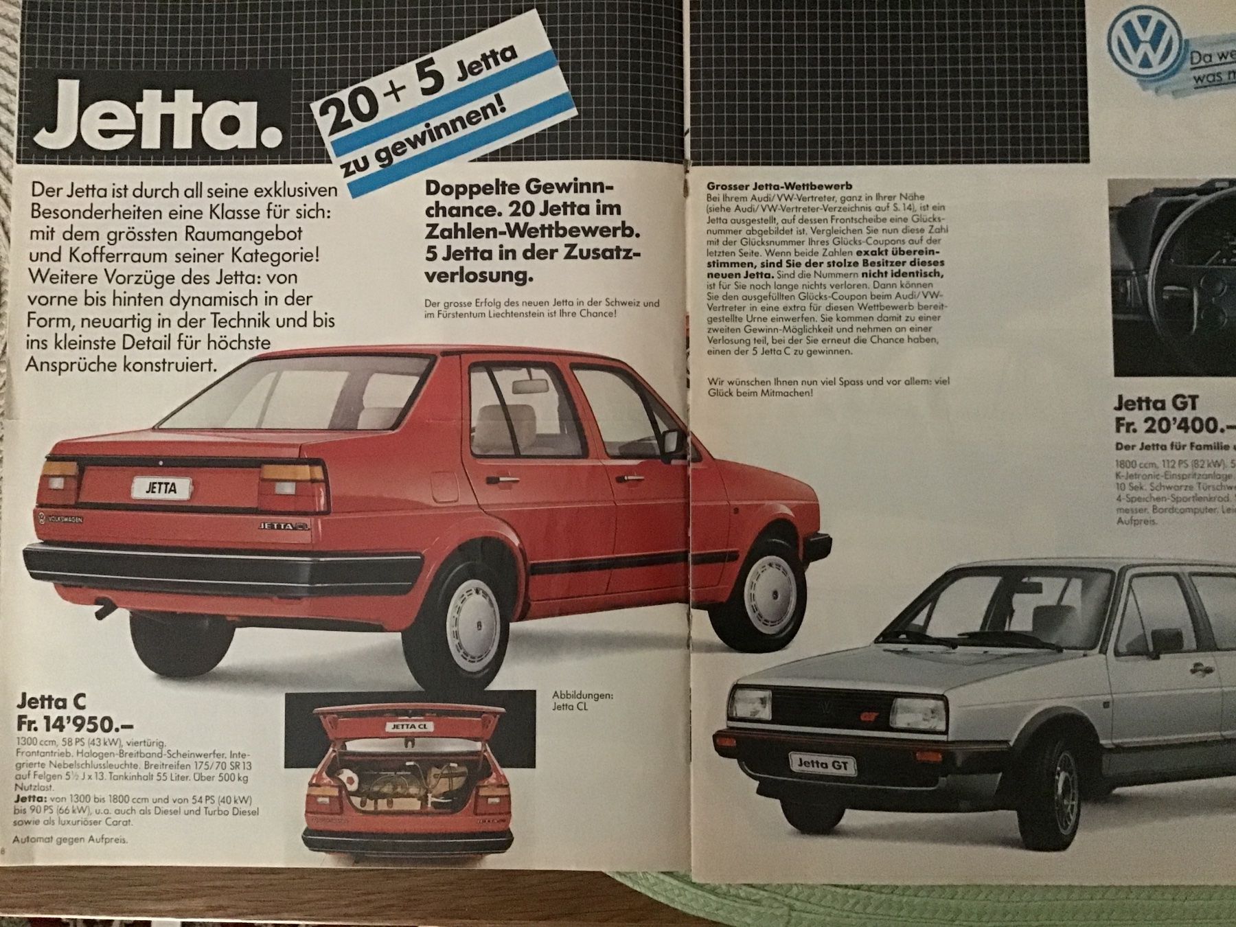VW Documenti: Audi/VW Programm Verkaufsprospekt 24 Seiten 1985 – Usato da Scherzingen venduto da Starseller62 4