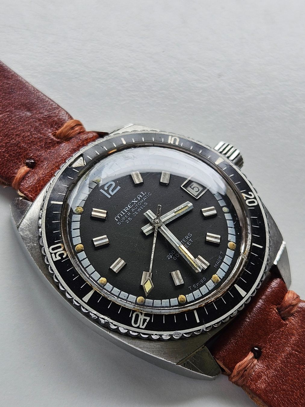 Mirexal Orologi: 504 Mirexal Superautomatic 25 Jewels Taucher Date – Usato da Berikon venduto da mmm21 1