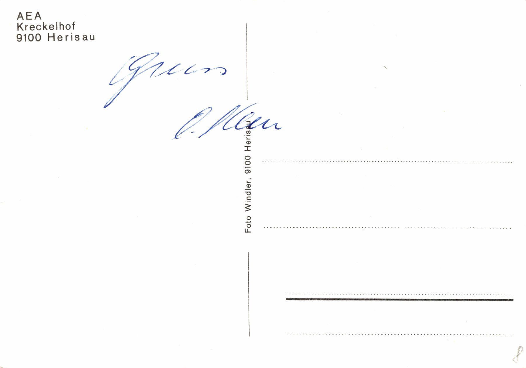 Cartoline postali: AEA Kreckelhof Herisau – Usato da Bronschhofen venduto da Astore 1