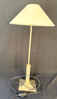 Messing Tischlampe mit Stoffschirm