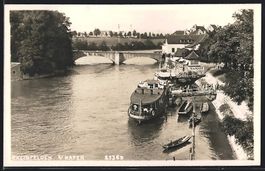Rheinfelden, Hafenpartie mit Brücke und