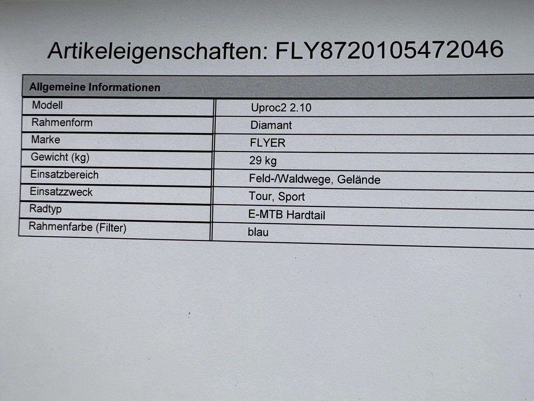 Flyer Velos: Flyer E-Bike Uproc2 neu – Neu und originalverpackt aus Uster von Peter_leemann 1