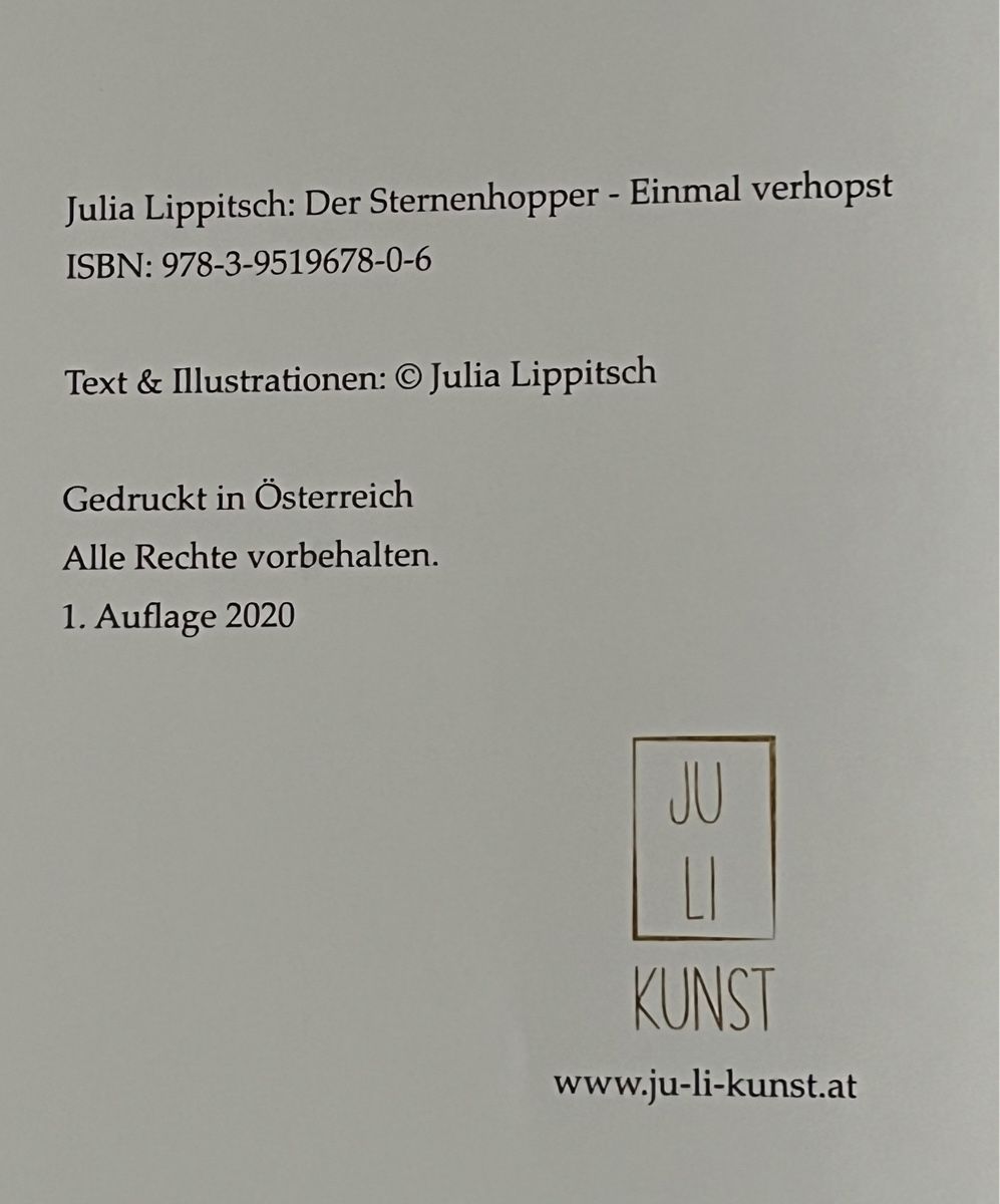 Bücher: Kinderbuch "Der Sternenhopper" von Julia Lippitsch – Gebraucht aus La Tour-de-Peilz von Pansy02 2
