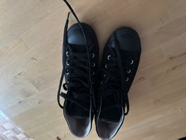 CONVERSE tolle schwarze Stoff Grösse 39 gut erhalten Top