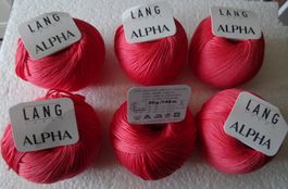 6 Knäuel LANG YARNS ALPHA