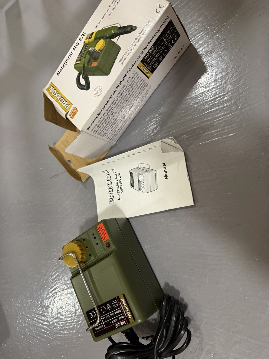 Alimentazione elettrica: Proxxon Netzgert NG 2/E, 12V, mit Anleitung – Usato da Abtwil AG venduto da be5pc