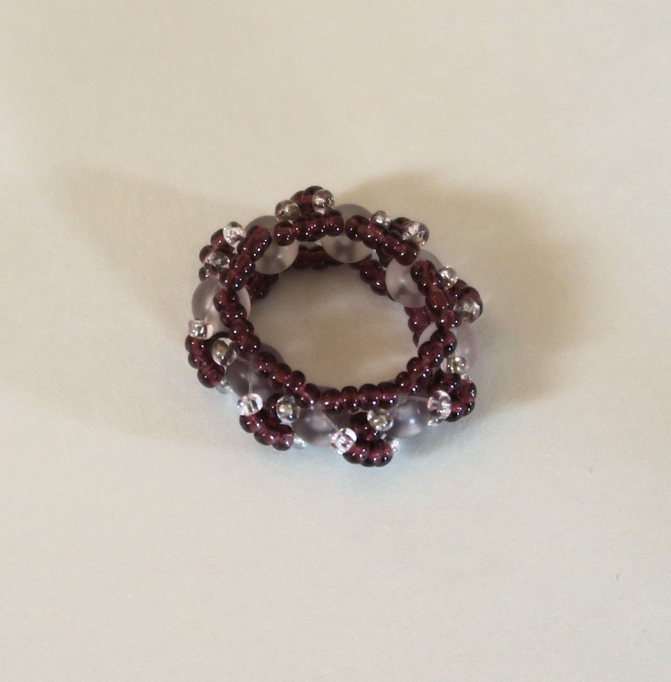Anelli: Ring aus Glasperlen, 11 mm, 52 mm – Usato da Brittnau venduto da marlenestone